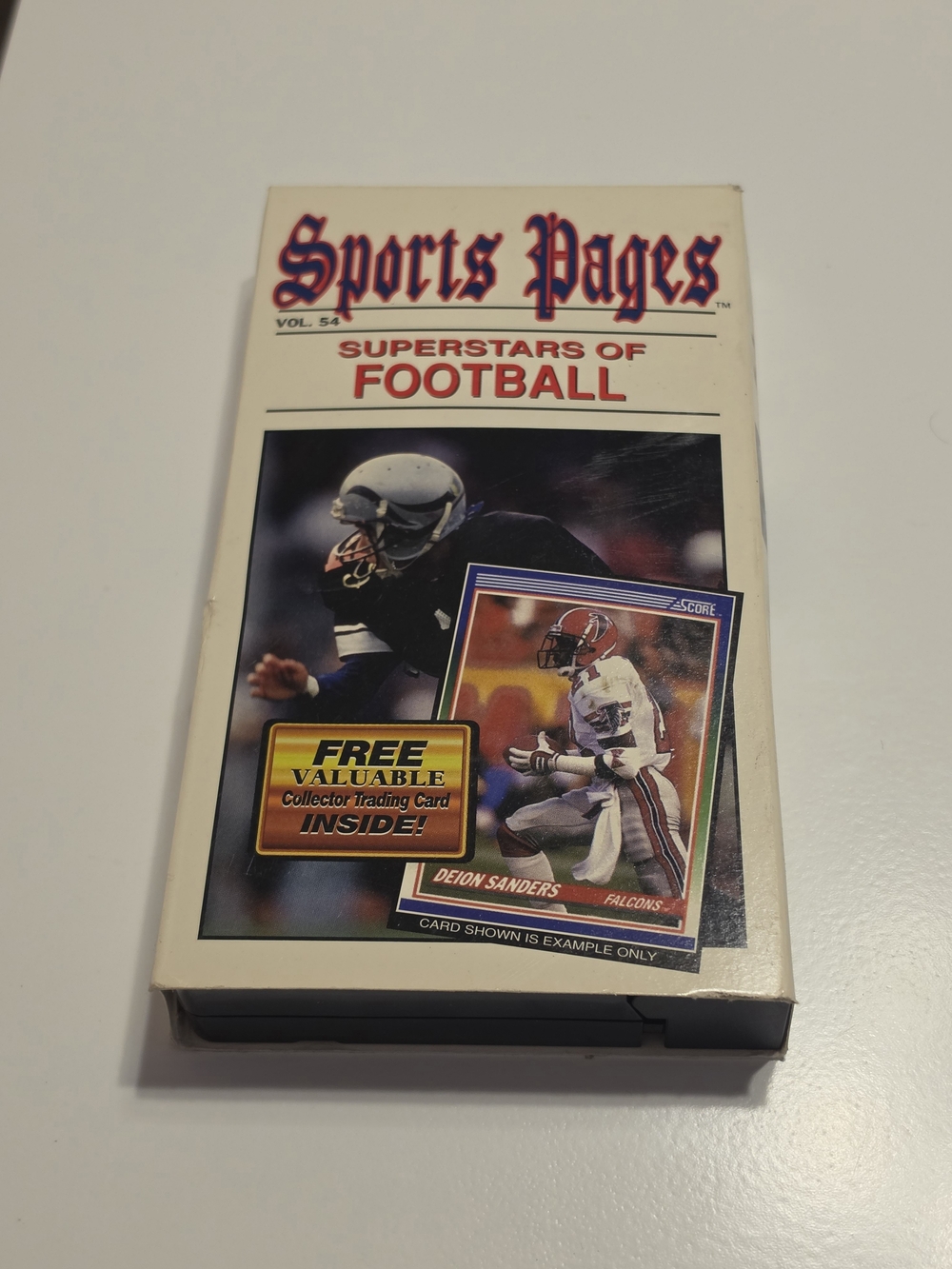Sports Pages Superstars of Football VHS Tape